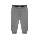 Rugby Stripe Polo Knit Baby Pullover & Pants Set (Charcoal)
