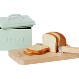 Miniature Bread Box with Utensils