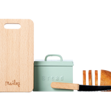 Miniature Bread Box with Utensils