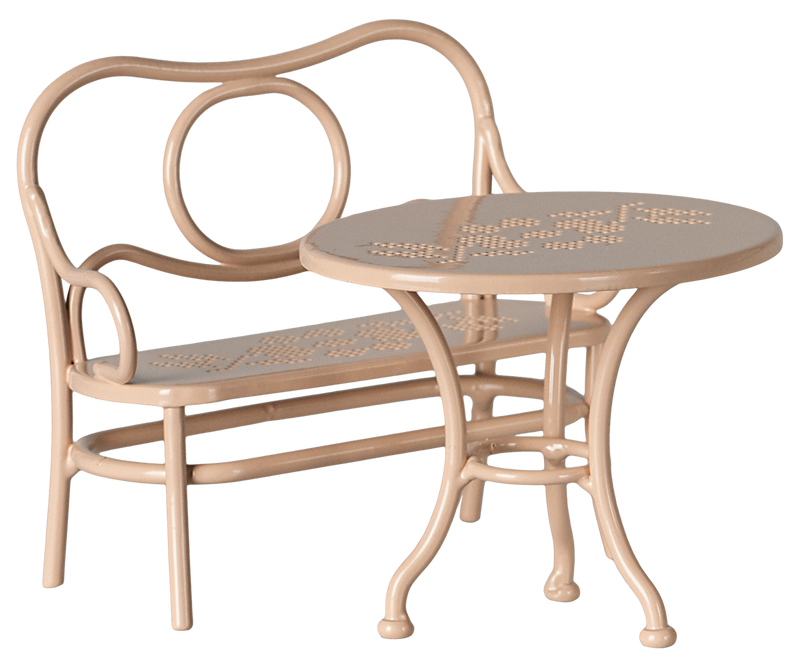 Cafe Set, Mouse, Big (Pale Pink)