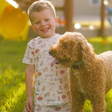 Short Sleeve Bamboo Pajamas (Beach Pawty)