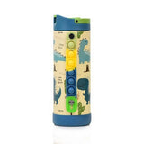 14oz Fidget Strap Stainless Bottle (Dinosaur)