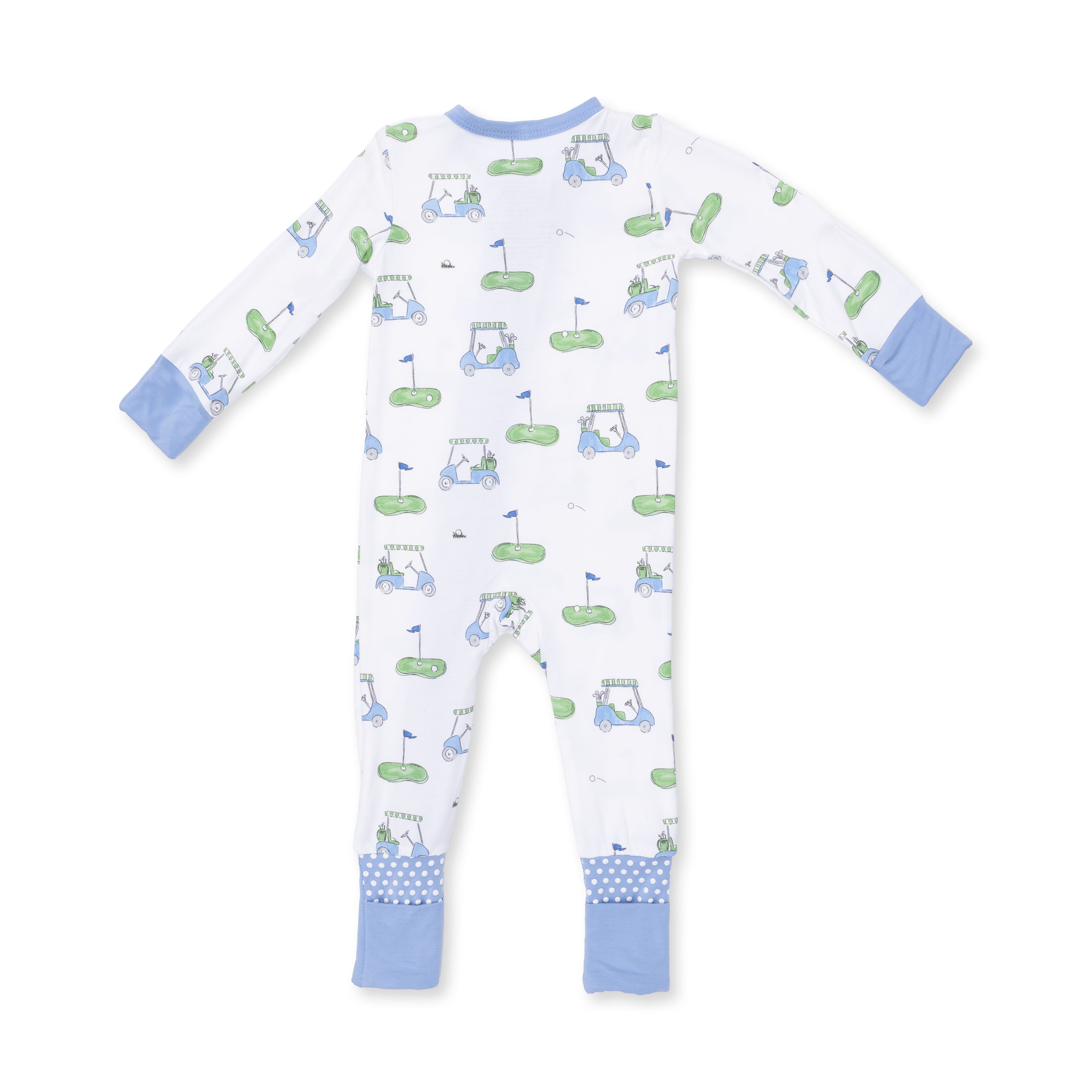 Convertible Romper (Golf Carts Blue)