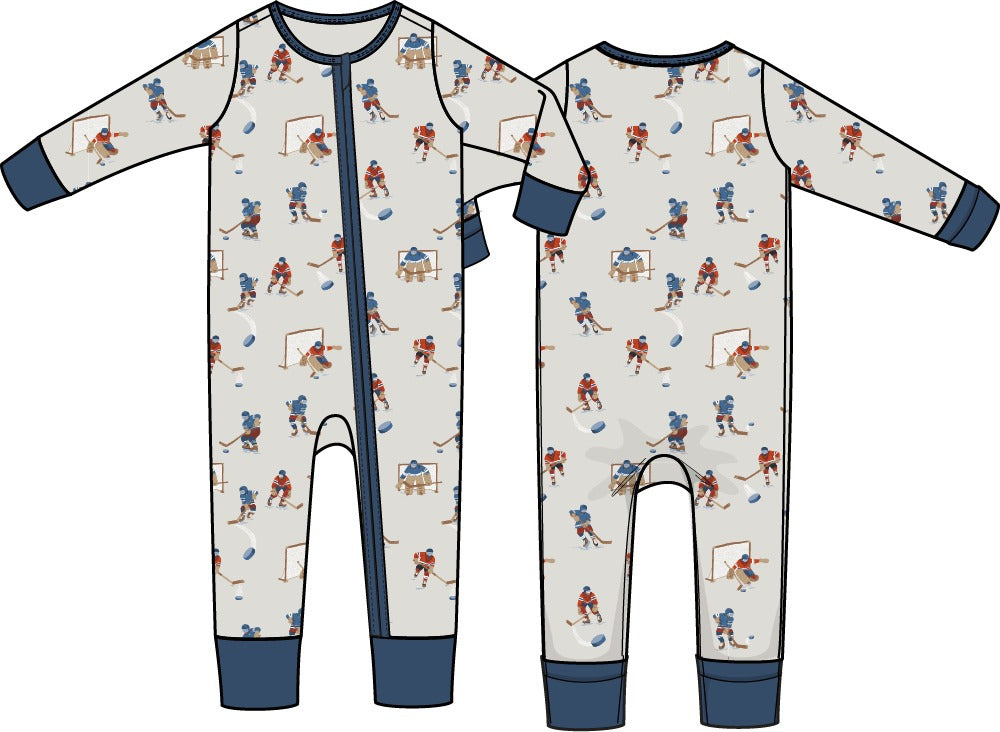Convertible Romper (Hockey Players)