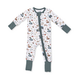 Convertible Romper (Southern Woodland Animals Green)