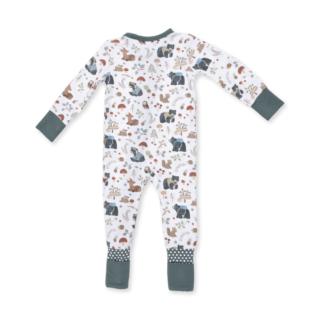 Convertible Romper (Southern Woodland Animals Green)