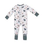 Convertible Romper (Southern Woodland Animals Green)