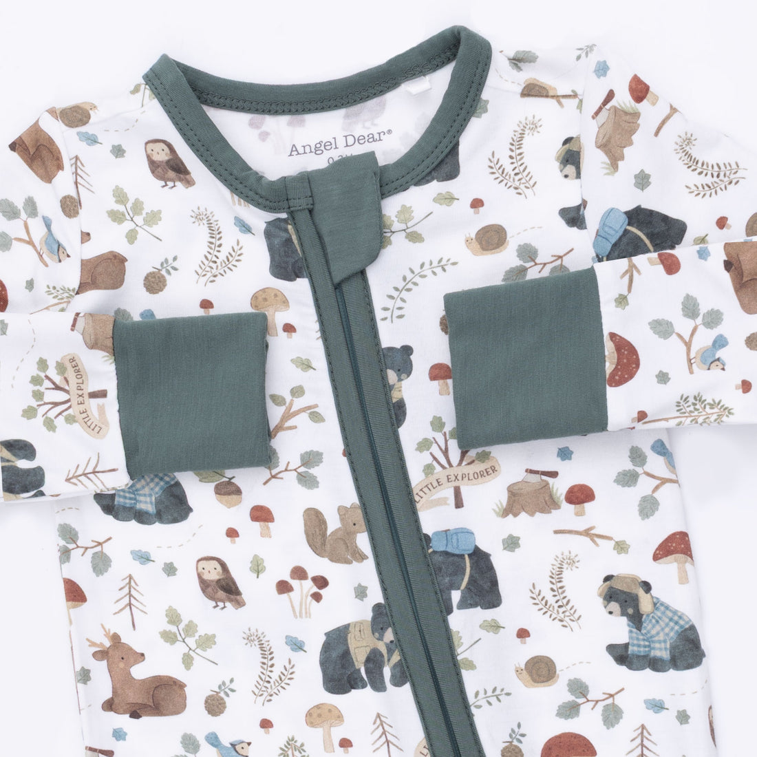 Convertible Romper (Southern Woodland Animals Green)