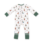 Convertible Romper (Winter Sports Dogs Green)