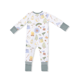 Convertible Romper (Camping Blue)