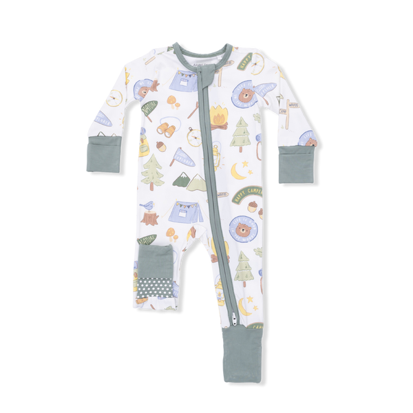 Convertible Romper (Camping Blue)