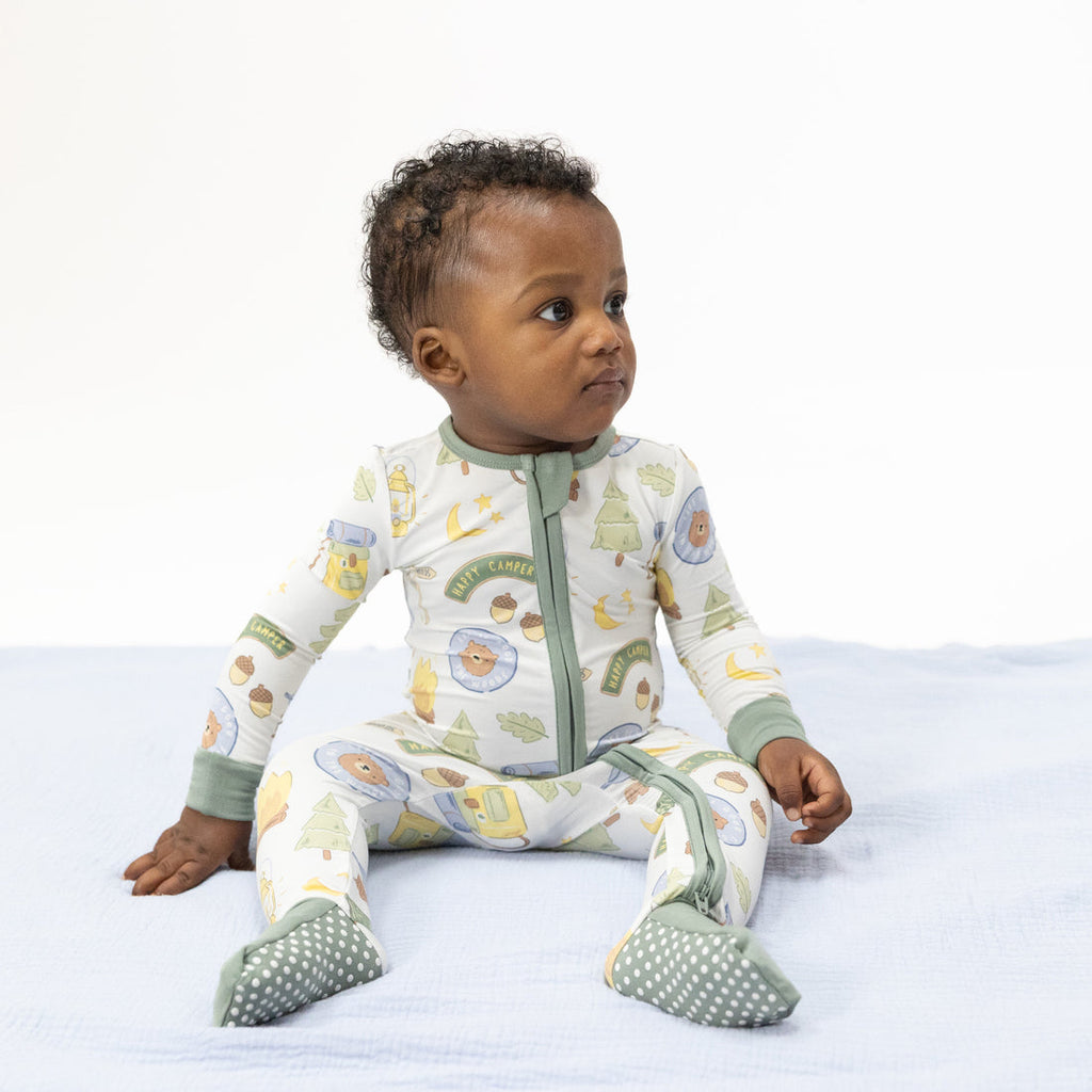 Convertible Romper (Camping Blue)