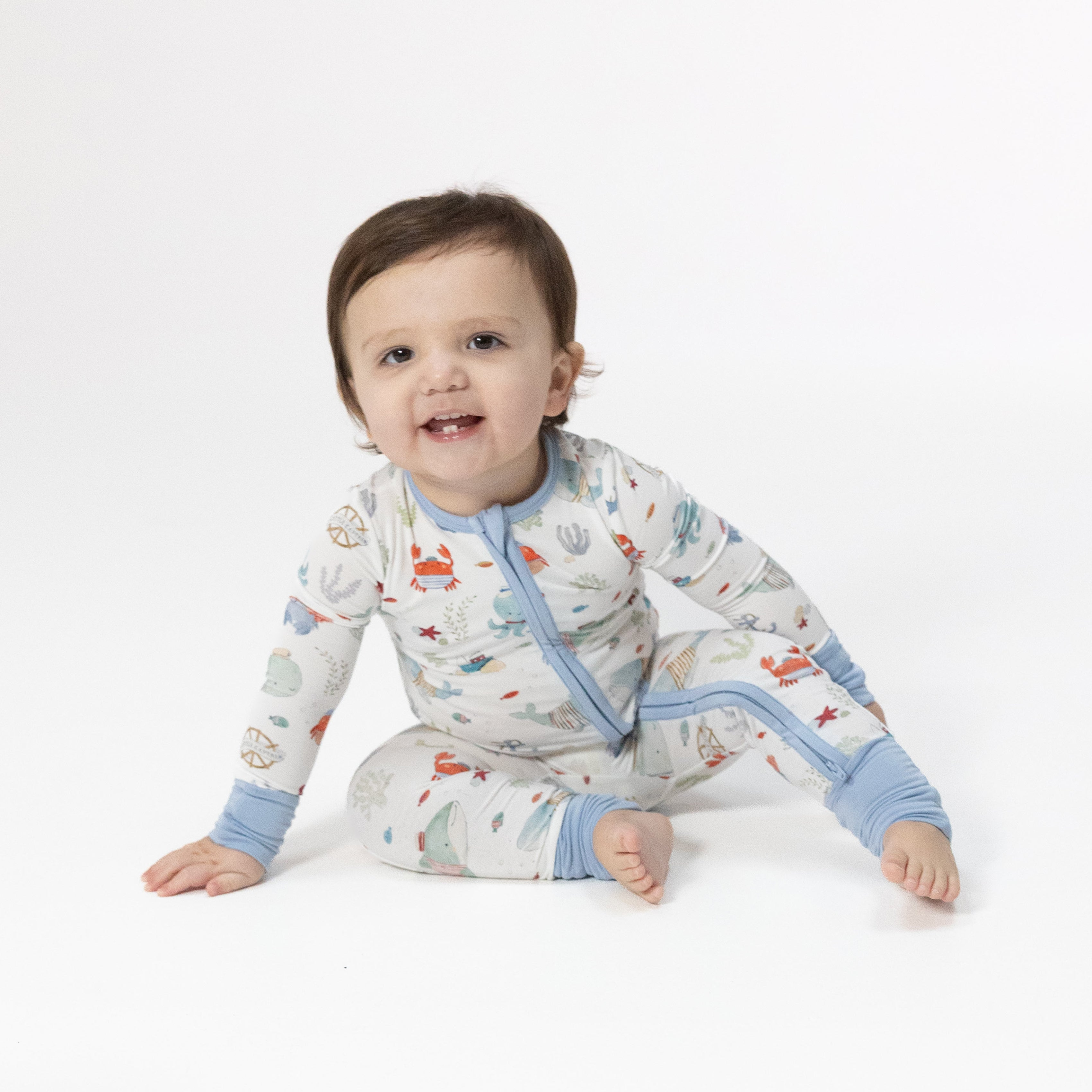 Convertible Romper (Sailor Sea Creatures)