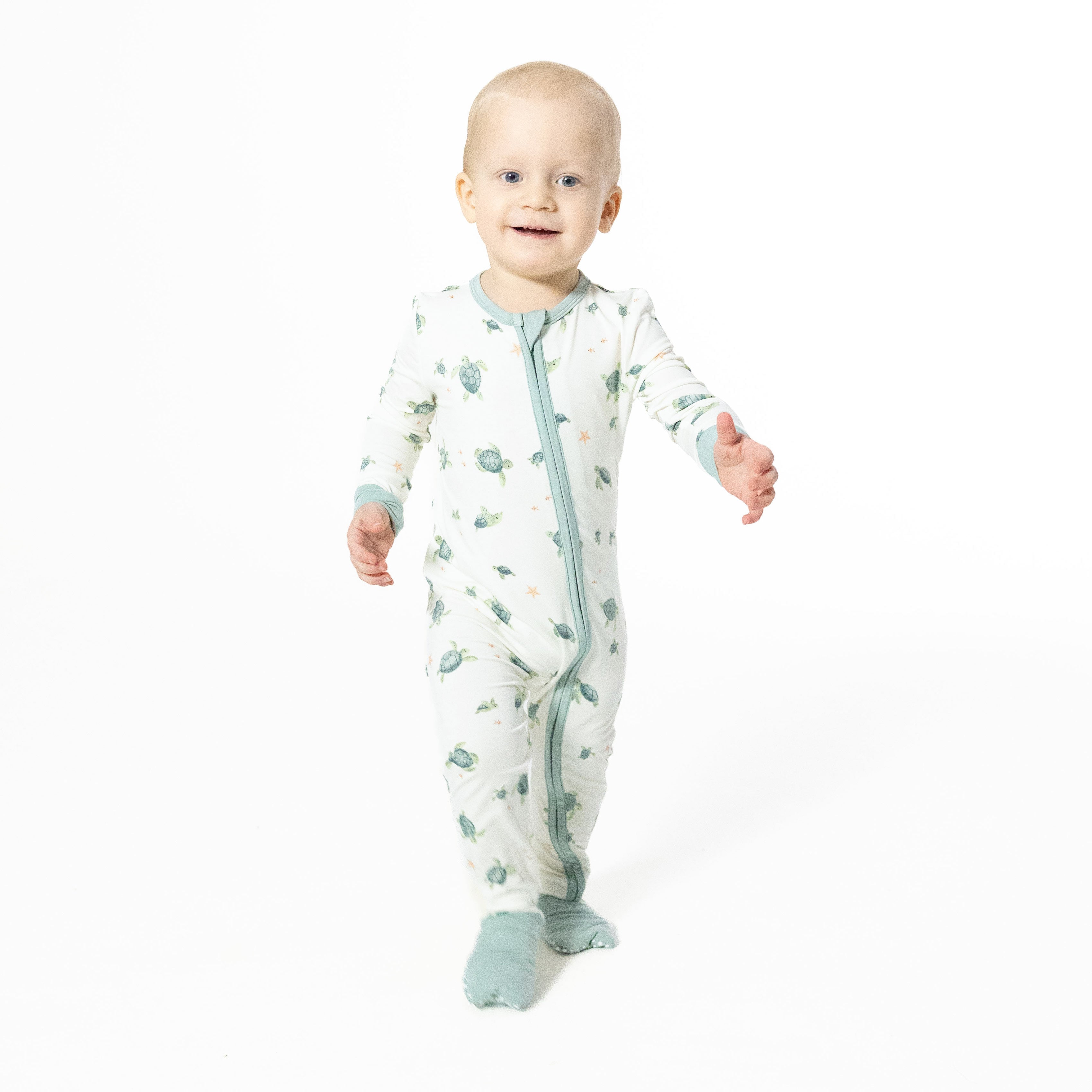 Convertible Romper (Sea Turtles)