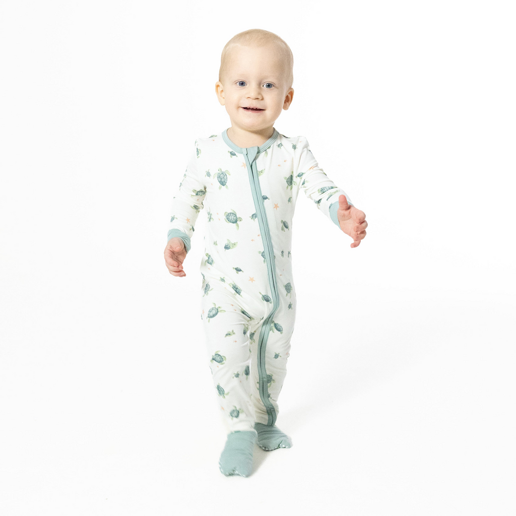 Convertible Romper (Sea Turtles)