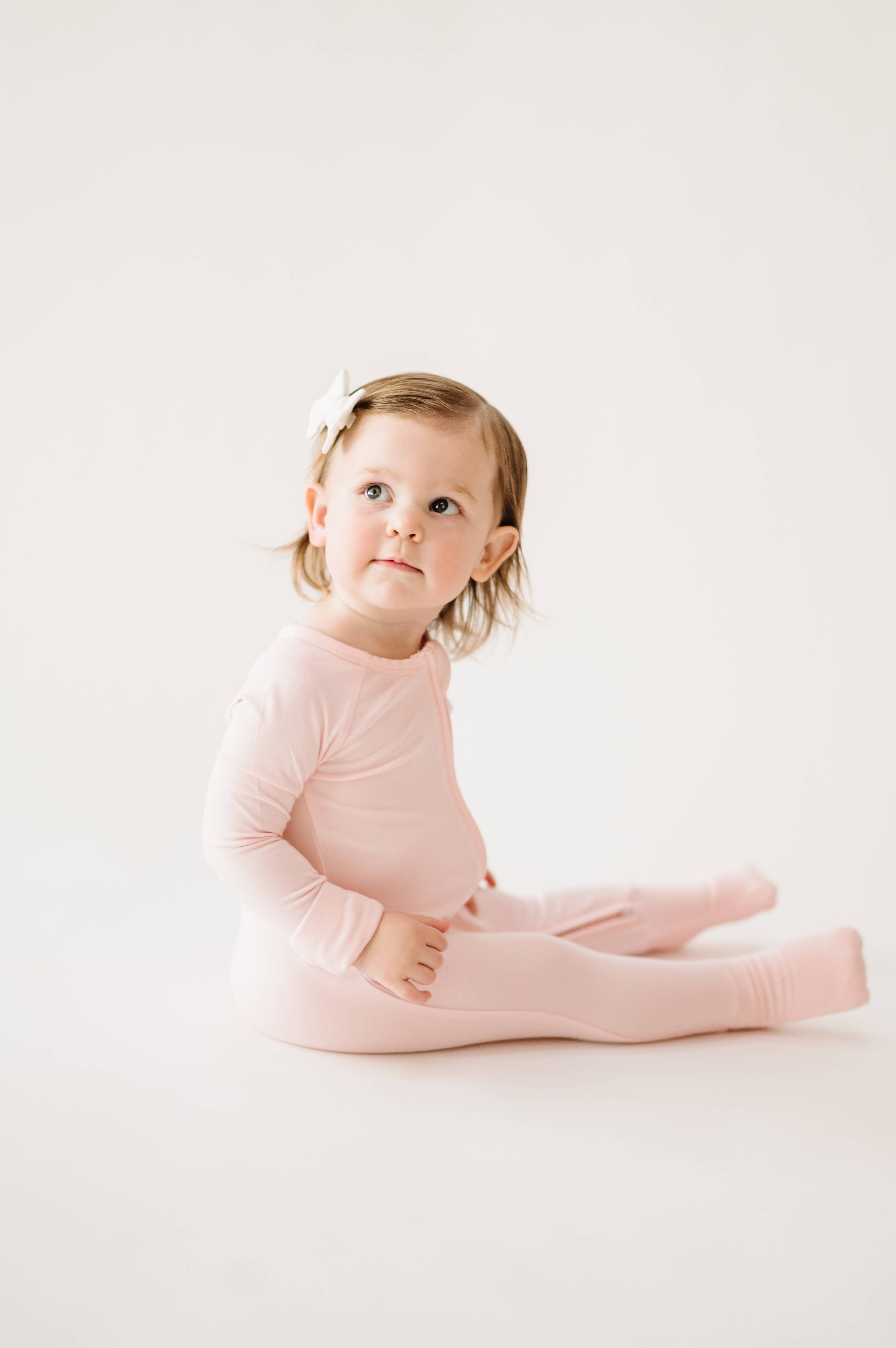 Bamboo Convertible Romper (Pink Sand)