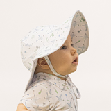 Wide Brim Sun Hat (Golf Trellis Blue)