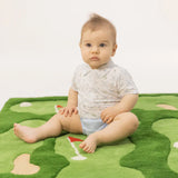 Short Playsuit (Golf Trellis Blue)