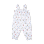 Ruffly Strap Overall (Heirloom Rose Stripe)
