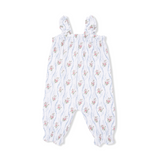 Ruffly Strap Overall (Heirloom Rose Stripe)