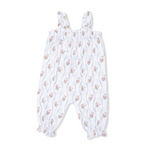 Ruffly Strap Overall (Heirloom Rose Stripe)