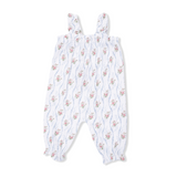 Ruffly Strap Overall (Heirloom Rose Stripe)
