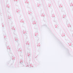 Ruffly Strap Overall (Winding Roses Stripe)