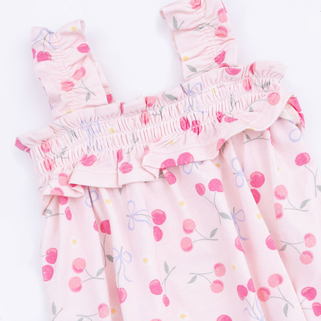 Ruffly Strap Bubble (Sweet Bow Cherries)