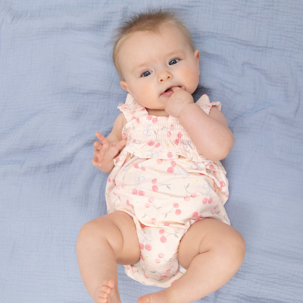 Ruffly Strap Bubble (Sweet Bow Cherries)