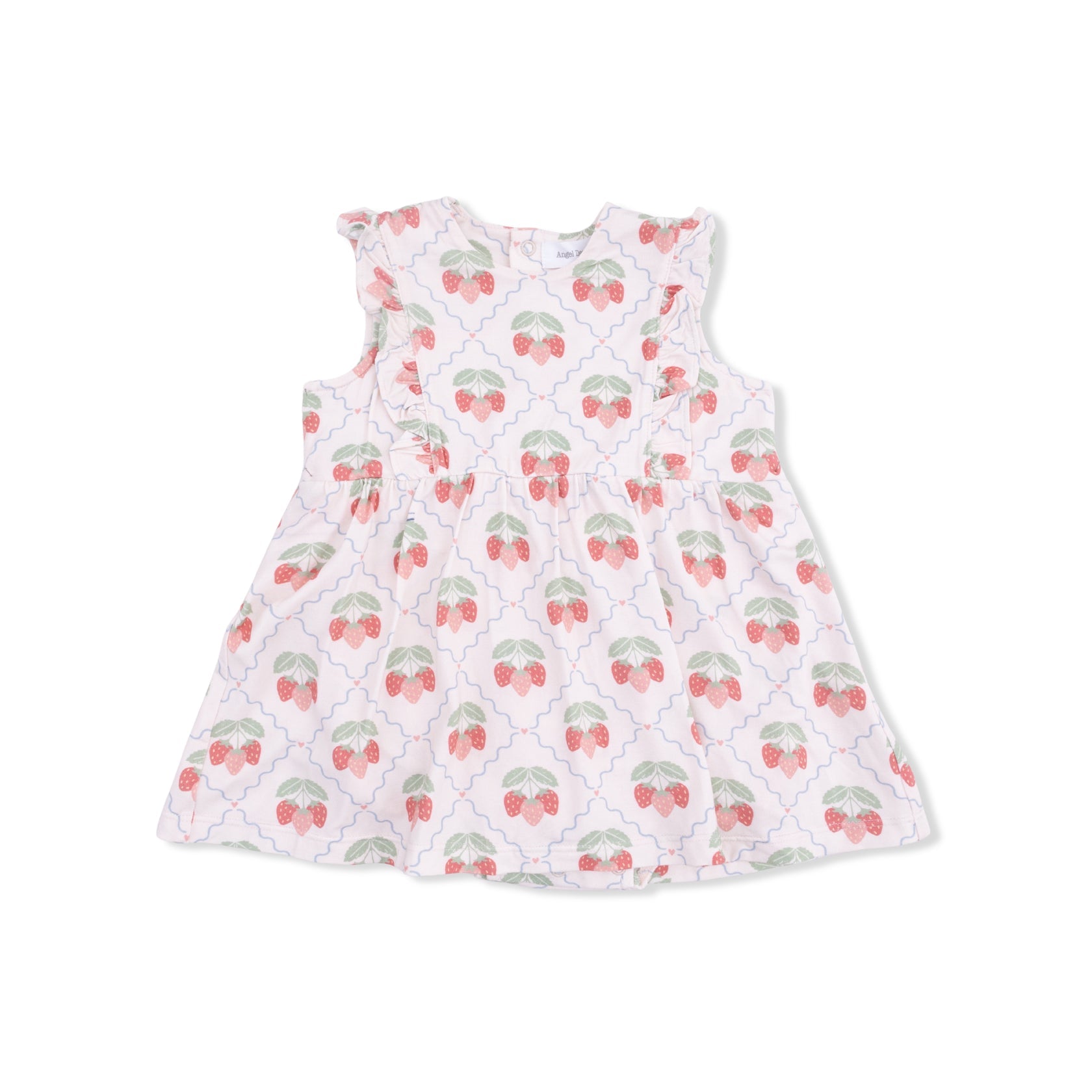 Ruffle Bodysuit Dress (Sweet Strawberries)
