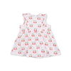 Ruffle Bodysuit Dress (Sweet Strawberries)