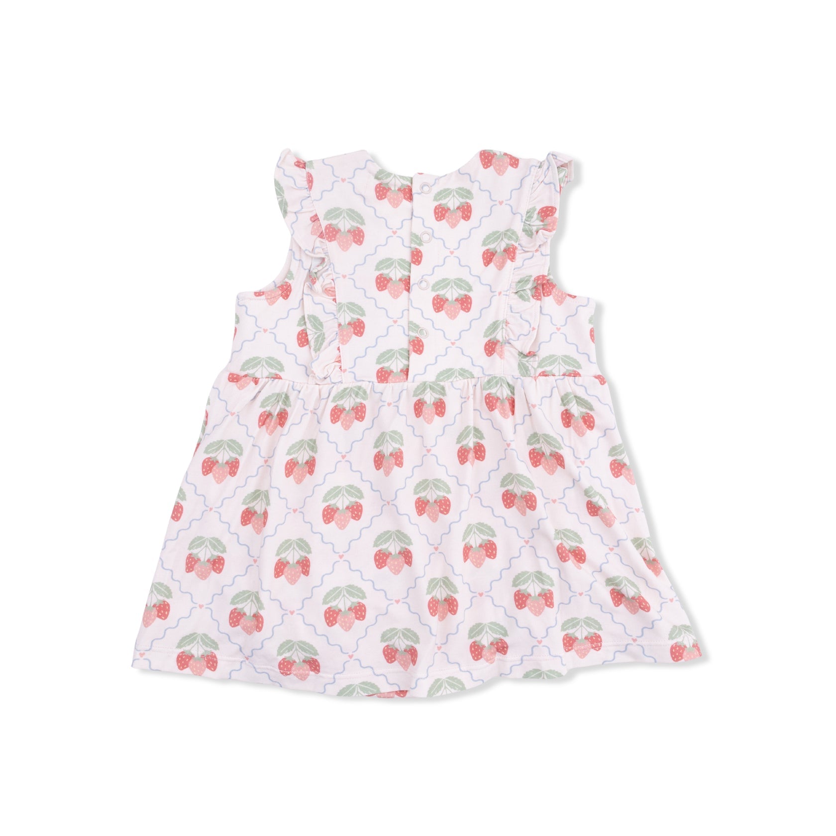 Ruffle Bodysuit Dress (Sweet Strawberries)