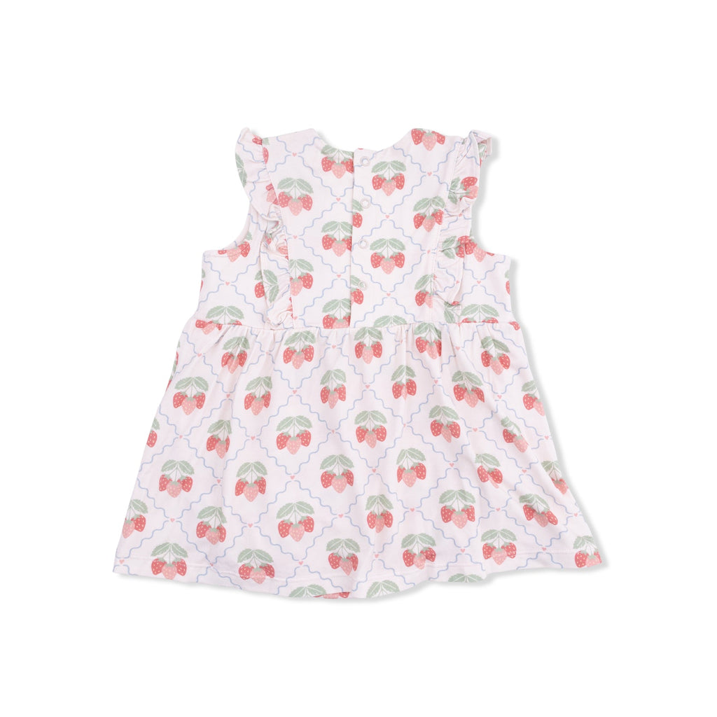 Ruffle Bodysuit Dress (Sweet Strawberries)