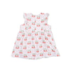 Ruffle Bodysuit Dress (Sweet Strawberries)