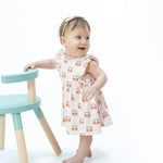 Ruffle Bodysuit Dress (Sweet Strawberries)