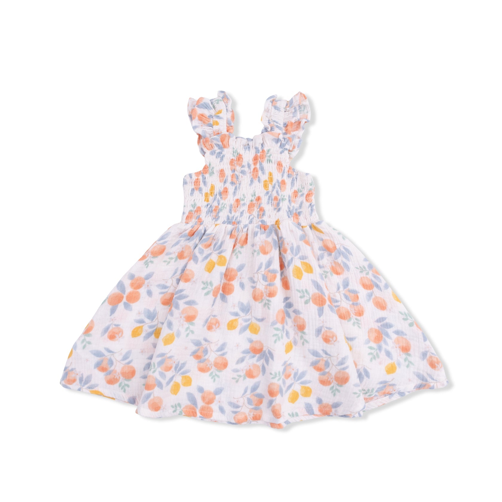 Smocked Sundress with Bloomer (Citrus Floral)