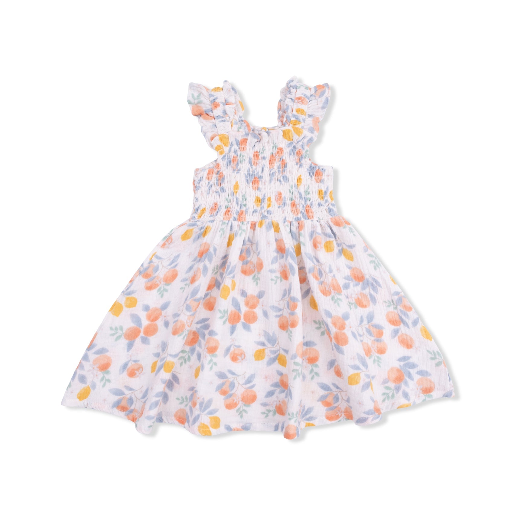 Smocked Sundress with Bloomer (Citrus Floral)