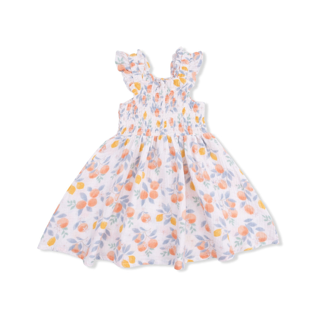 Smocked Sundress with Bloomer (Citrus Floral)