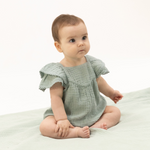 V-Neck Bubble (Solid Muslin Jadeite)