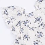 V-Neck Dress and Bloomer (Belle Rosette Dot)