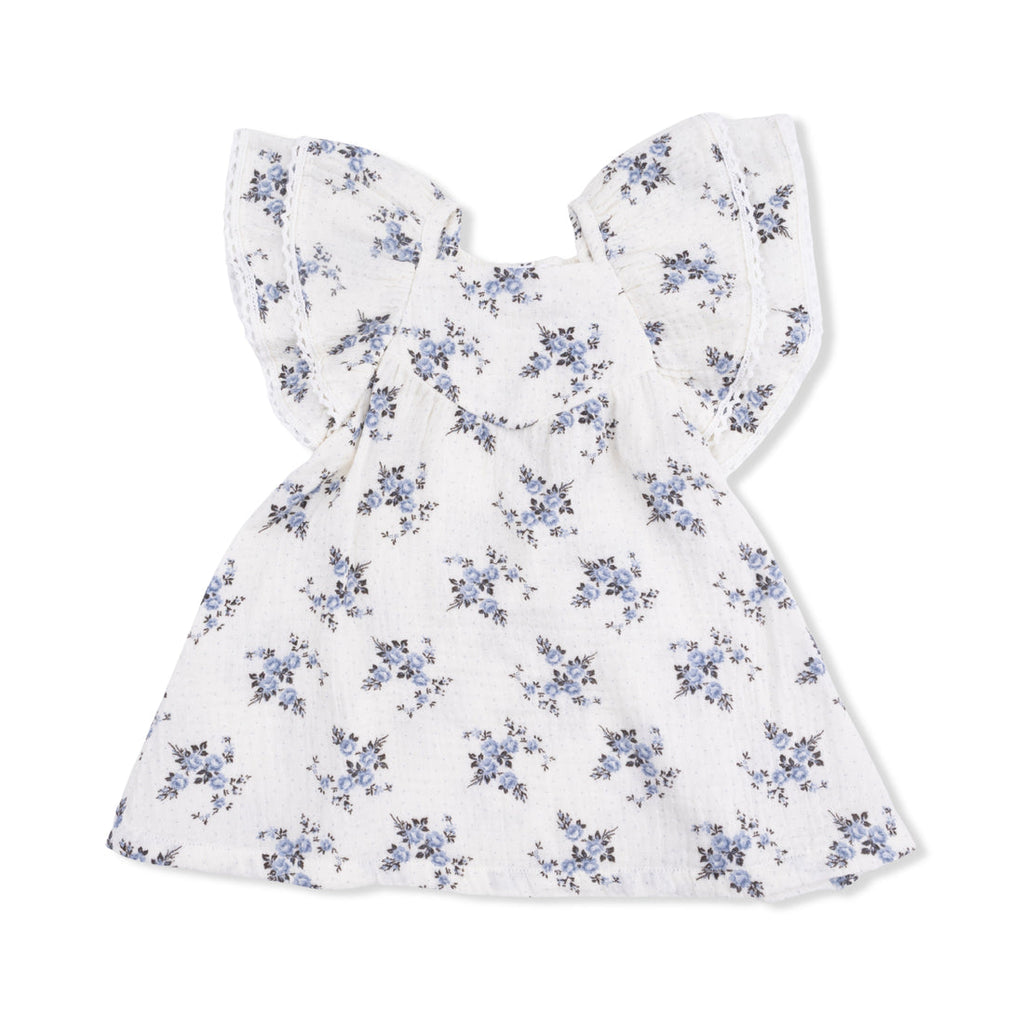 V-Neck Dress and Bloomer (Belle Rosette Dot)