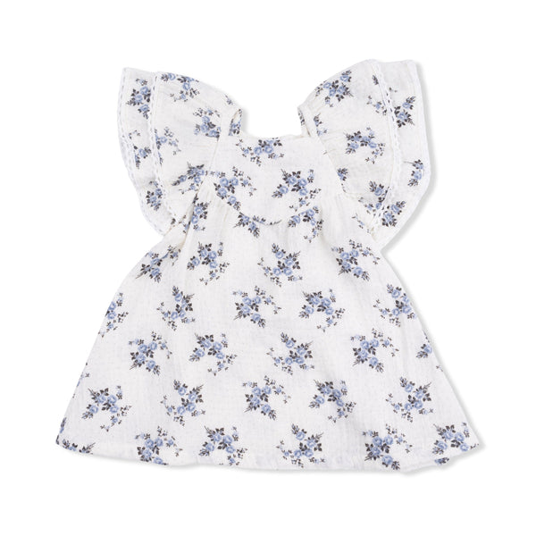V-Neck Dress and Bloomer (Belle Rosette Dot)