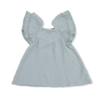 V-Neck Dress and Bloomer (Solid Muslin Jadeite)