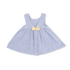 Infant Dress with Bow and Bloomer (Micro Gingham Blue Blizzard)