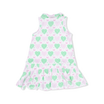 Polo Tennis Dress with Cartwheel Short (Heart Argyle)