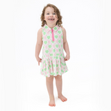 Polo Tennis Dress with Cartwheel Short (Heart Argyle)