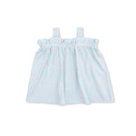 Top with Bows and Ruffle Leg Bloomer (Tiny Cherry Stripe)