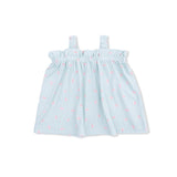 Top with Bows and Ruffle Leg Bloomer (Tiny Cherry Stripe)