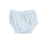 Top with Bows and Ruffle Leg Bloomer (Tiny Cherry Stripe)