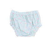 Top with Bows and Ruffle Leg Bloomer (Tiny Cherry Stripe)